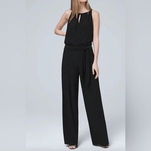 White House black market jersey jumpsuit wide leg